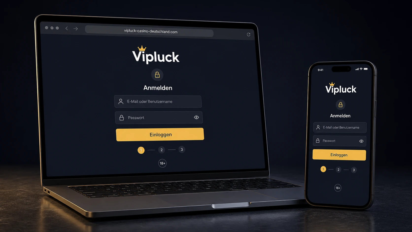 Vipluck Casino Login in wenigen Schritten