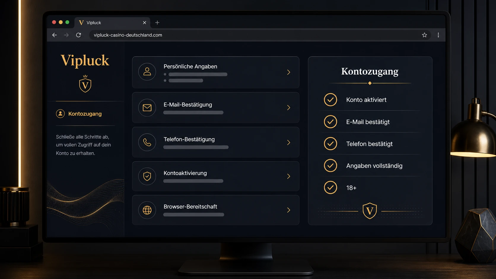 Voraussetzungen für den Kontozugang