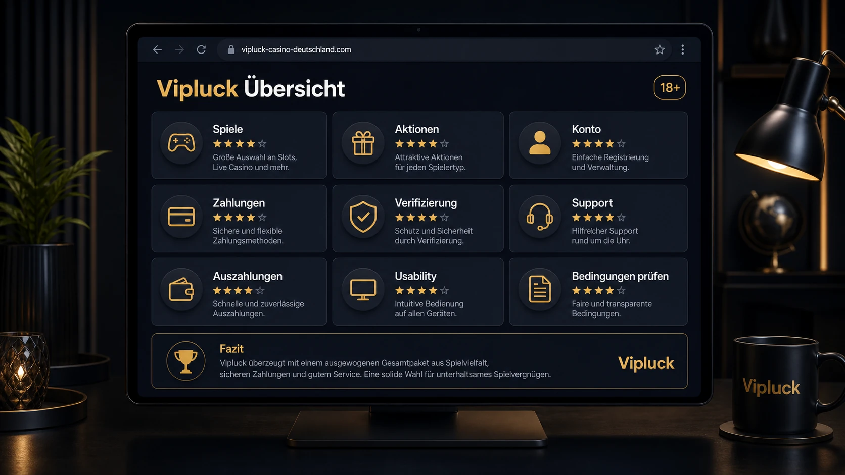Fazit zum Vipluck Online Casino